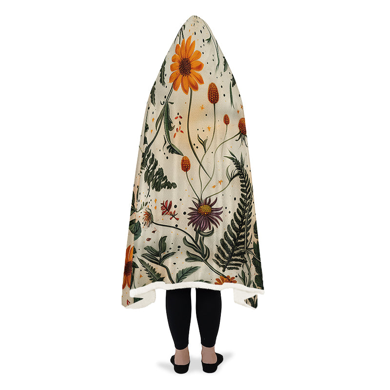 Midsummer Hooded Blanket - Cozy and Warm Wrap-around Blanket with Vegan Fur Lining and Hood