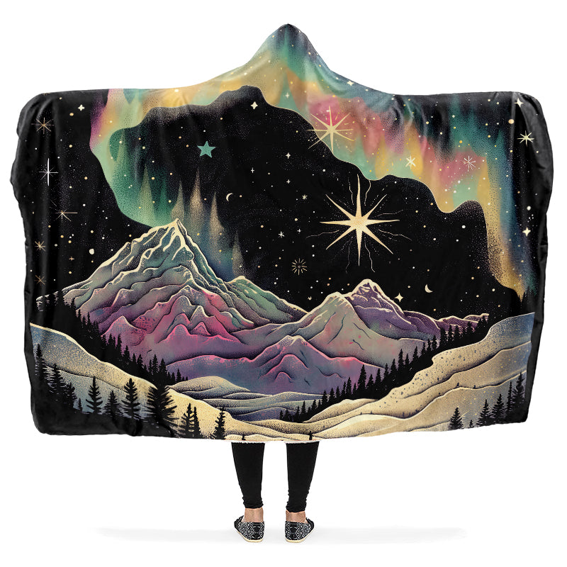 Northern Lights Hooded Blanket