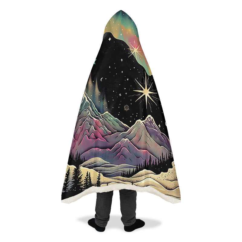 Neon Floral Buffalos Hooded Blanket main image 0