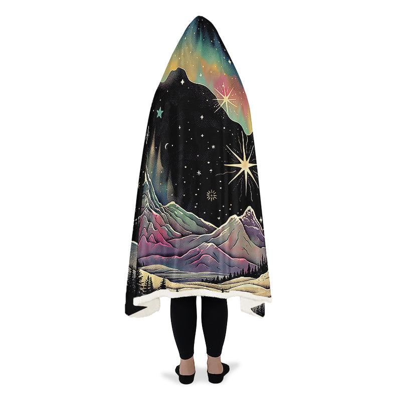 Neon Floral Buffalos Hooded Blanket main image 1