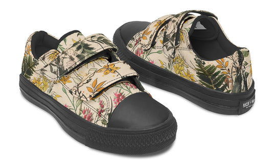 Fernwood Kids Low Tops - Easy Strap Canvas Kids Shoes with Durable Rubber Soles