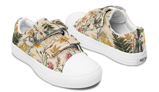 Fernwood Kids Low Tops - Easy Strap Canvas Kids Shoes with Durable Rubber Soles