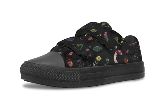 Herbology Kids Low Tops - Easy Strap Canvas Kids Shoes with Durable Rubber Soles