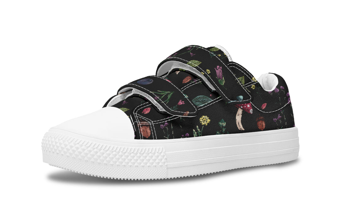 Herbology Kids Low Tops - Easy Strap Canvas Kids Shoes with Durable Rubber Soles