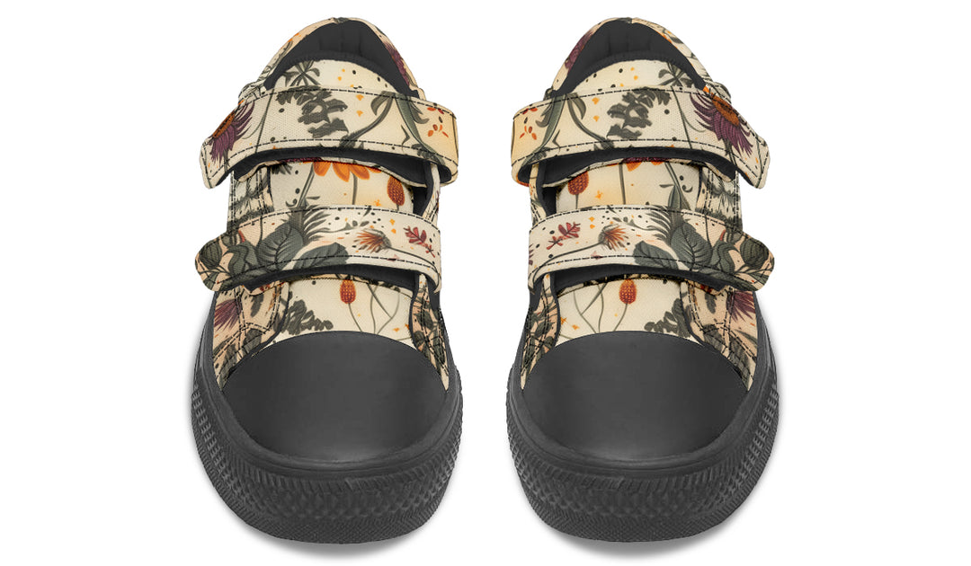 Midsummer Kids Low Tops - Easy Strap Canvas Kids Shoes with Durable Rubber Soles