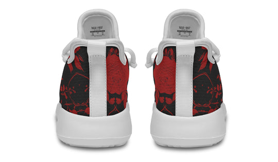 Blood Rose Romance Kids Sneakers - Lightweight Breathable Kids Sneakers with Durable Soles