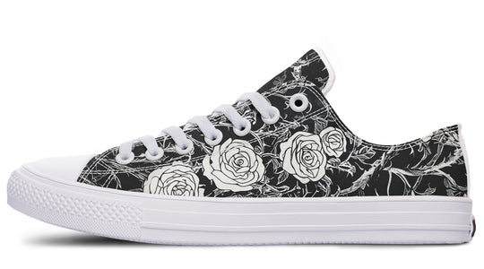 Fragile Rose Low Tops - Classic Premium Canvas Shoes with Comfortable and Durable Soles