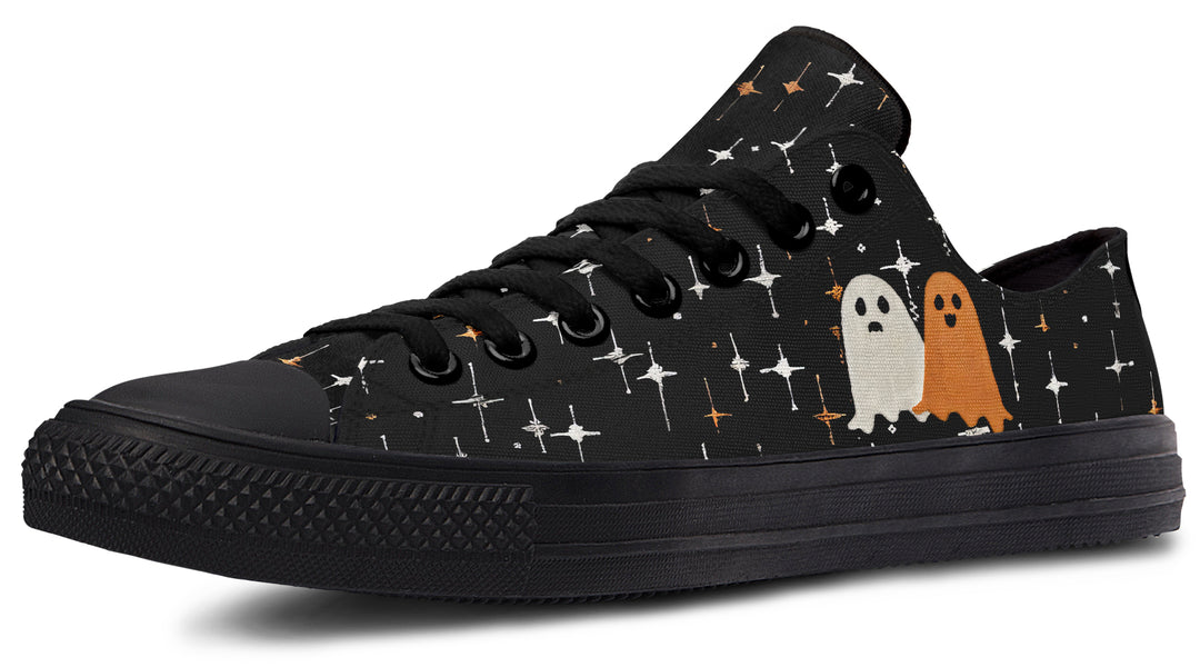 Ghost Besties Low Tops - Classic Premium Canvas Shoes with Comfortable and Durable Soles