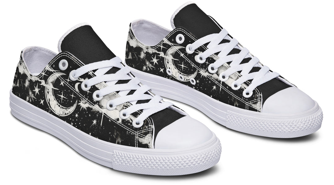 Nightfall Low Tops - Classic Premium Canvas Shoes with Comfortable and Durable Soles