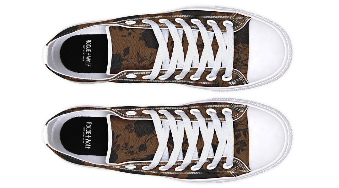 Sepia Rose Romance Low Tops