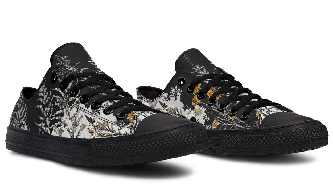 Shadow Ferns Low Tops - Classic Premium Canvas Shoes with Comfortable and Durable Soles