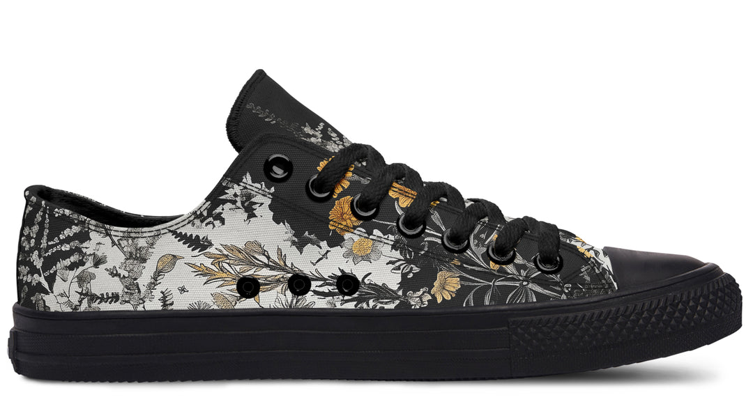 Shadow Ferns Low Tops - Classic Premium Canvas Shoes with Comfortable and Durable Soles