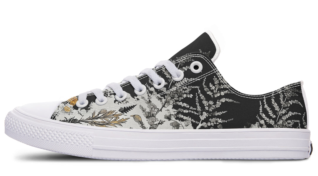 Shadow Ferns Low Tops - Classic Premium Canvas Shoes with Comfortable and Durable Soles