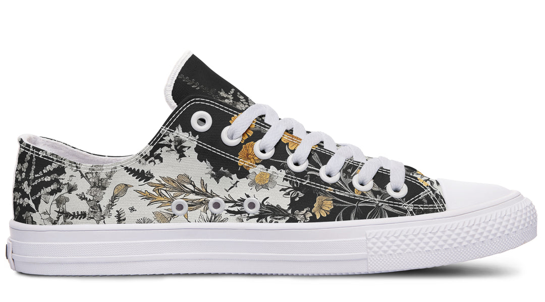 Shadow Ferns Low Tops - Classic Premium Canvas Shoes with Comfortable and Durable Soles