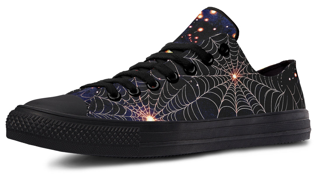 Spiderweb Low Tops - Classic Premium Canvas Shoes with Comfortable and Durable Soles