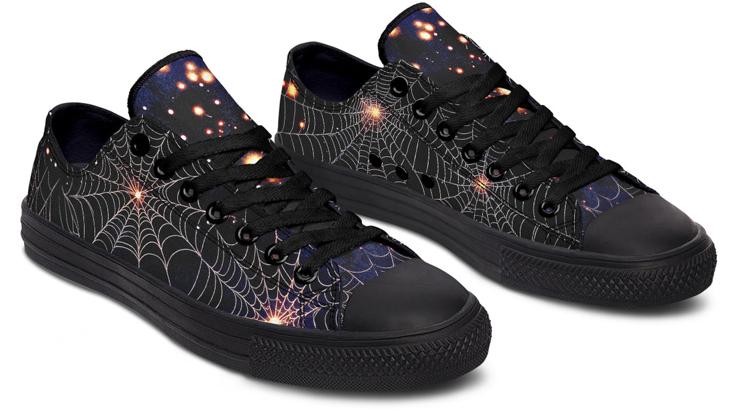 Spiderweb Low Tops - Classic Premium Canvas Shoes with Comfortable and Durable Soles