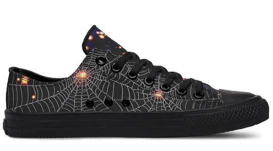 Spiderweb Low Tops - Classic Premium Canvas Shoes with Comfortable and Durable Soles