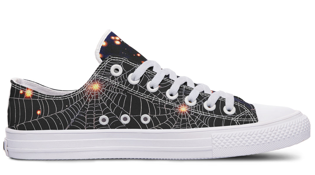 Spiderweb Low Tops - Classic Premium Canvas Shoes with Comfortable and Durable Soles