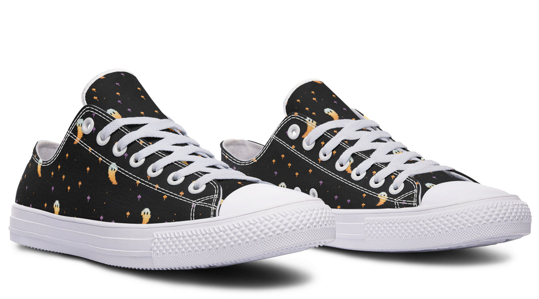 Spooky Soirée Low Tops - Classic Premium Canvas Shoes with Comfortable and Durable Soles