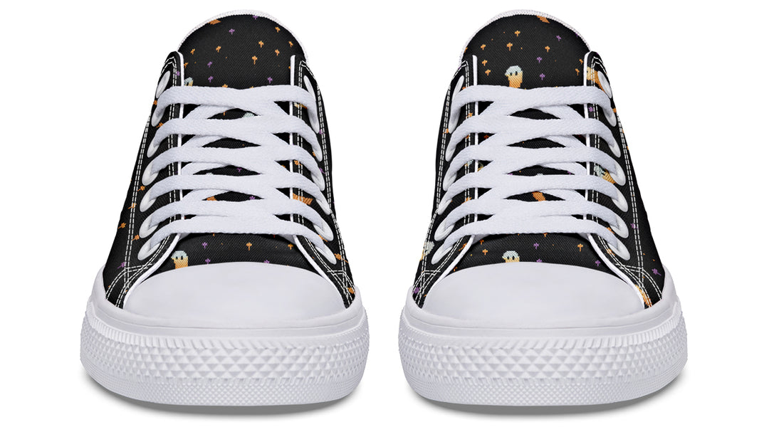 Spooky Soirée Low Tops - Classic Premium Canvas Shoes with Comfortable and Durable Soles