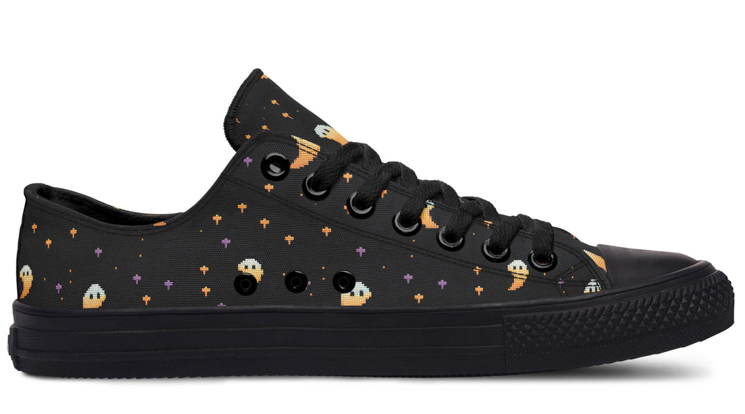 Spooky Soirée Low Tops - Classic Premium Canvas Shoes with Comfortable and Durable Soles