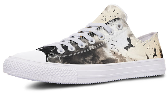 Vampire Mansion Low Tops - Classic Premium Canvas Shoes with Comfortable and Durable Soles