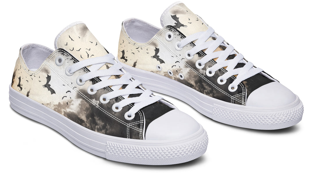 Vampire Mansion Low Tops - Classic Premium Canvas Shoes with Comfortable and Durable Soles