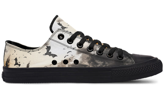 Vampire Mansion Low Tops - Classic Premium Canvas Shoes with Comfortable and Durable Soles