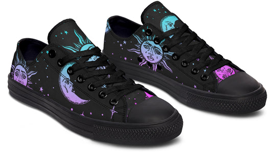 Celestial Pastel Low Tops - Casual Low Tops Lightweight Everyday Low-cut Sneakers Unisex Shoes