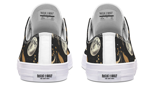 Moonlit Botanica Low Tops - Classic Premium Canvas Shoes with Comfortable and Durable Soles