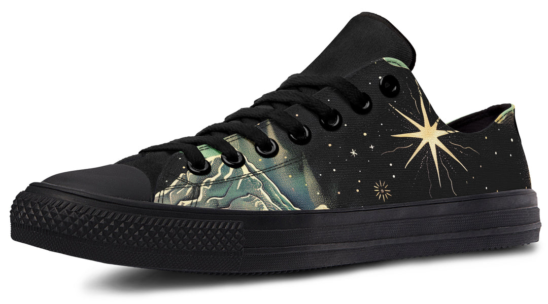 Northern Lights Low Tops - Classic Premium Canvas Shoes with Comfortable and Durable Soles