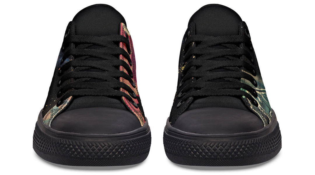 Northern Lights Low Tops - Classic Premium Canvas Shoes with Comfortable and Durable Soles