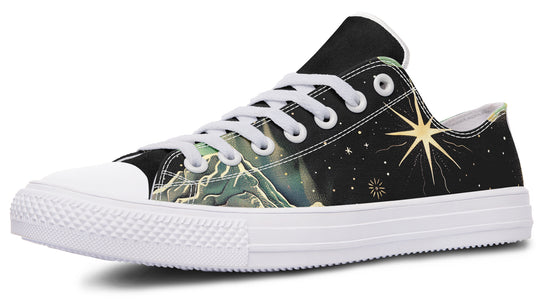 Northern Lights Low Tops - Classic Premium Canvas Shoes with Comfortable and Durable Soles