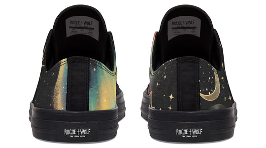 Northern Lights Low Tops - Classic Premium Canvas Shoes with Comfortable and Durable Soles