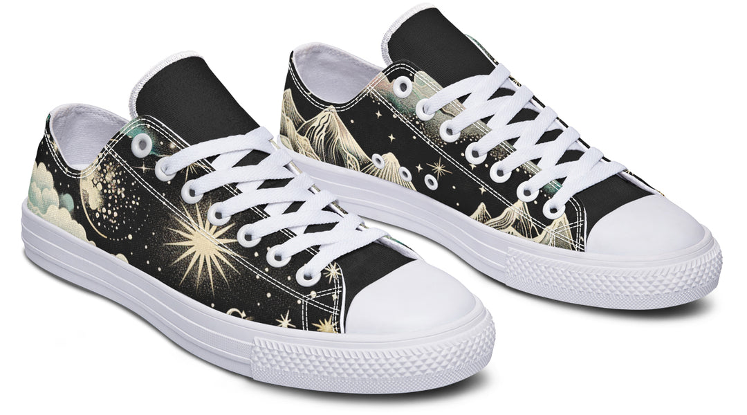 Orion’s Dream Low Tops - Casual High Tops Durable Canvas Sneakers Skate Shoes Vegan Retro Streetwear