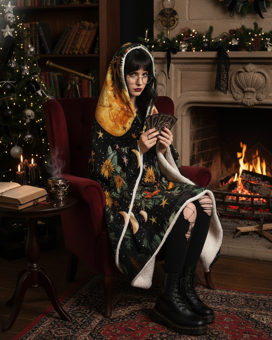 Lunar Meadow Hooded Blanket