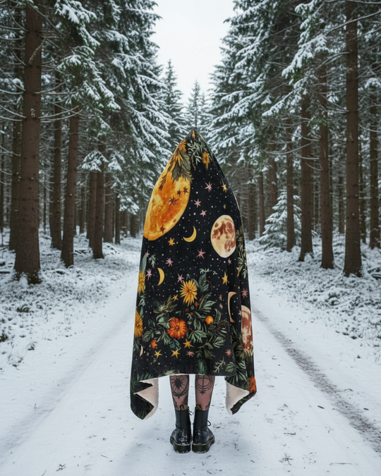 Lunar Meadow Hooded Blanket