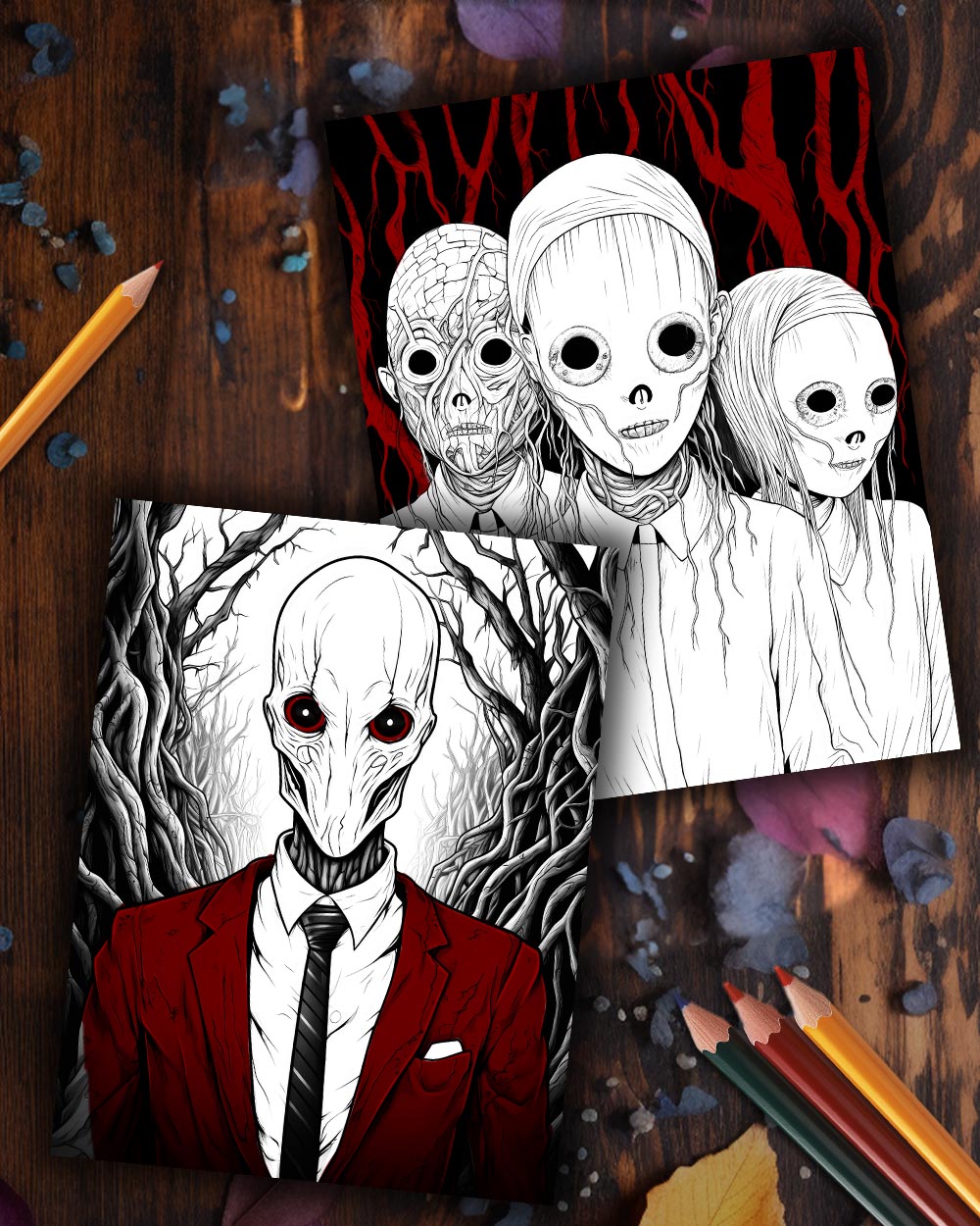 Macabre Masterpieces: A Horror Art Odyssey Coloring Book for Daring Adults