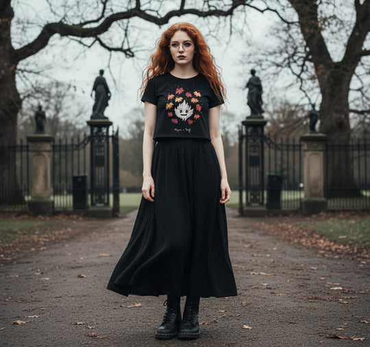 Maple Ghosty Short Sleeve Crop Top