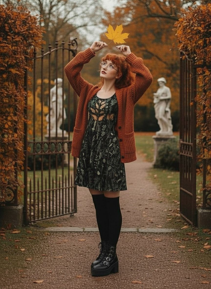 Autumn Memoir Skater Dress