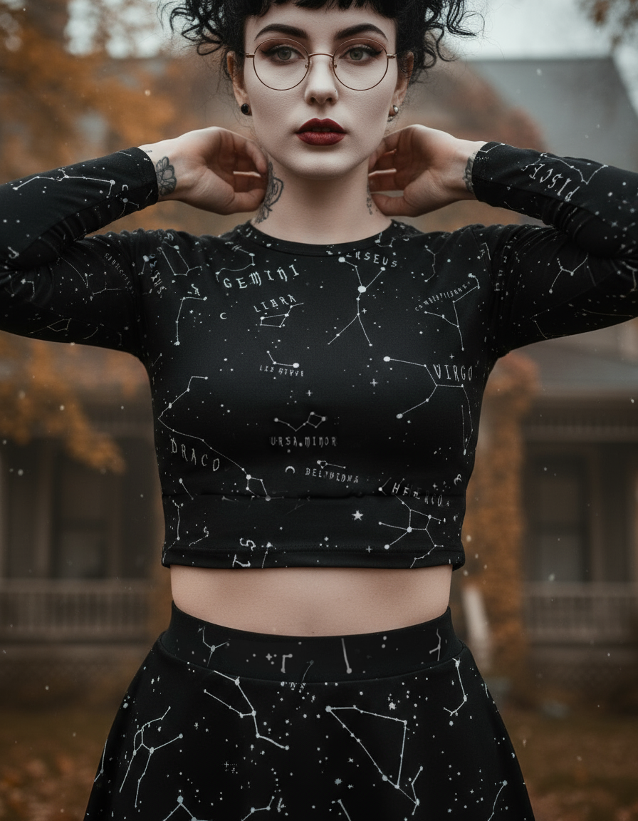 Stellar Long Sleeve Crop Top