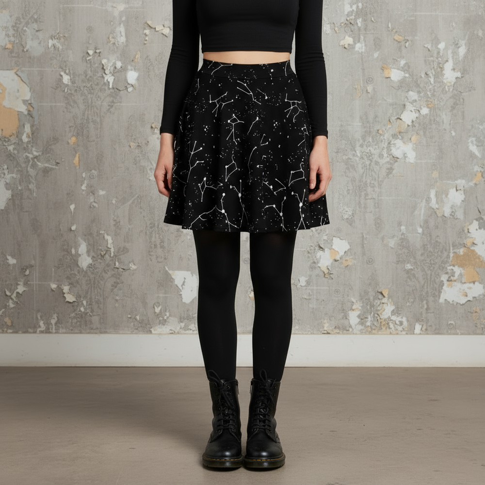 Midnight Atlas Skater Skirt