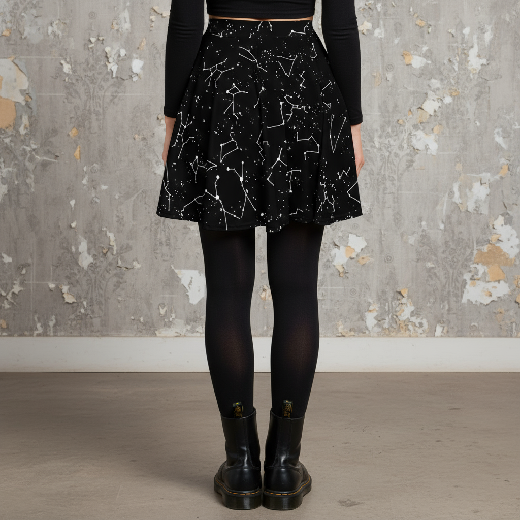 Midnight Atlas Skater Skirt