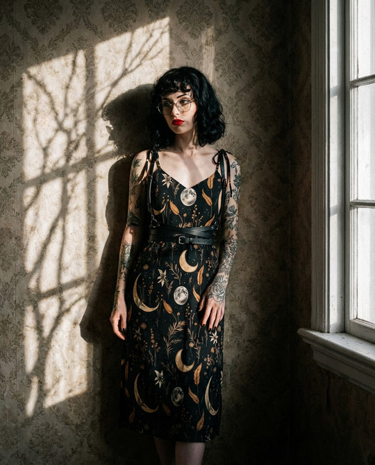 Moonlit Botanica Slip Dress