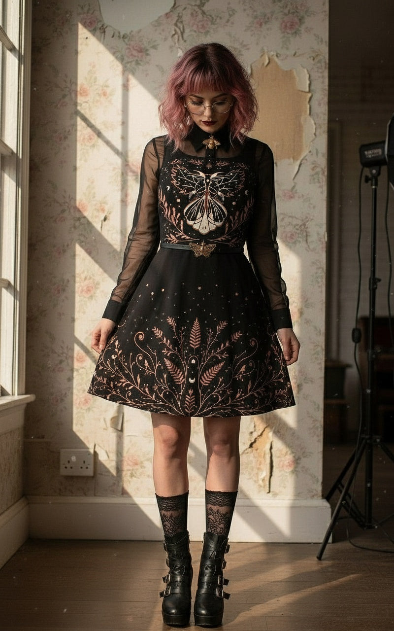 Mothblossom Skater Dress