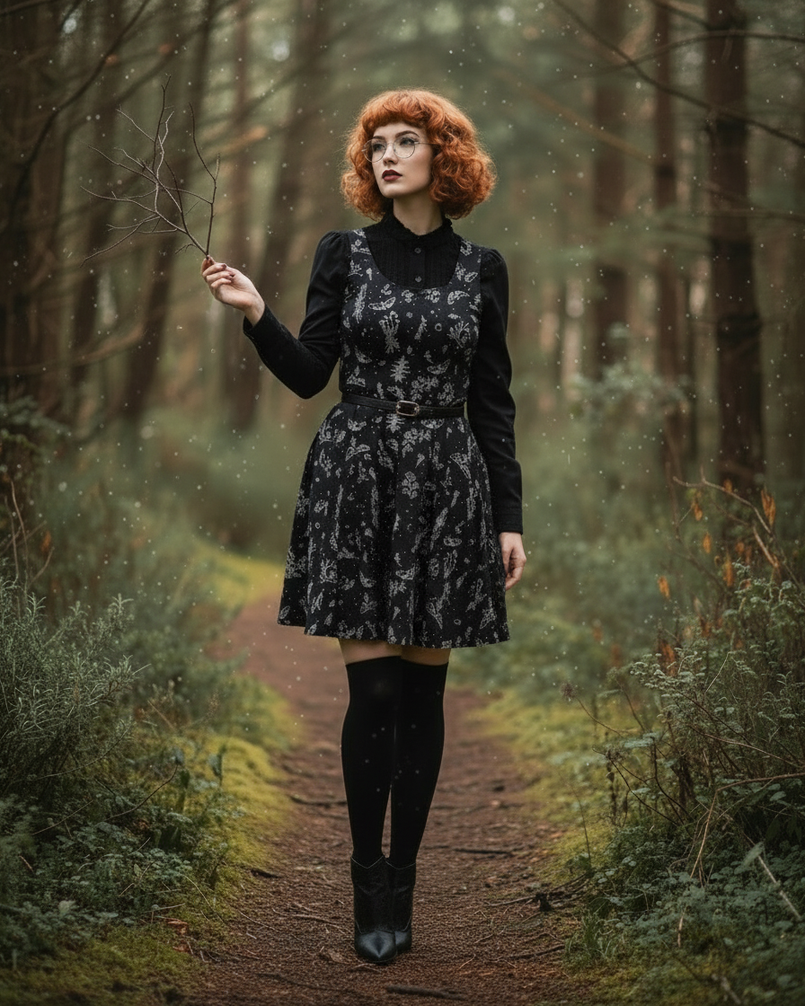 Nightshade Skater Dress