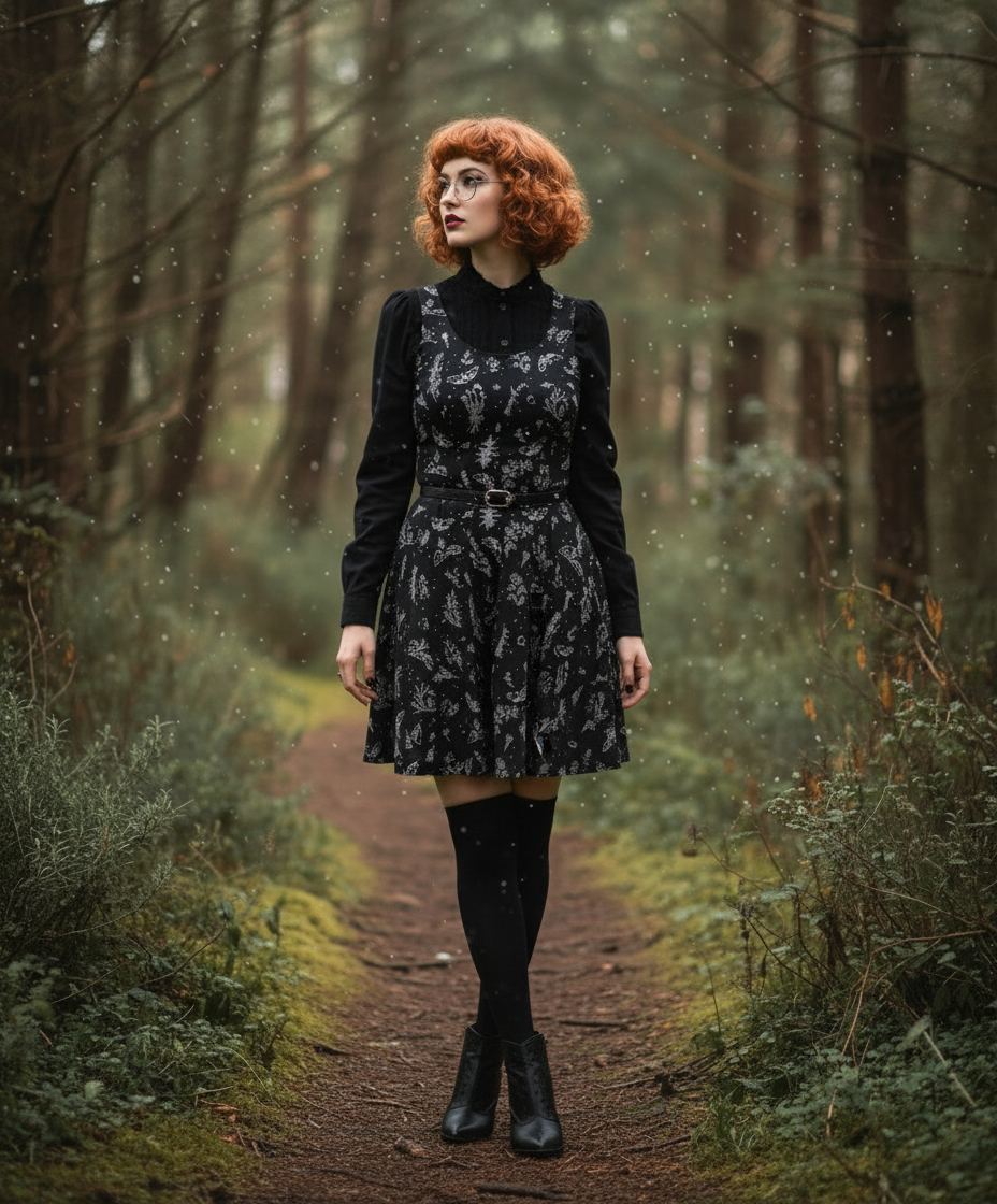 Nightshade Skater Dress