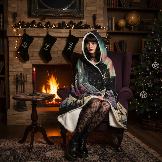 Northern Lights Hooded Blanket