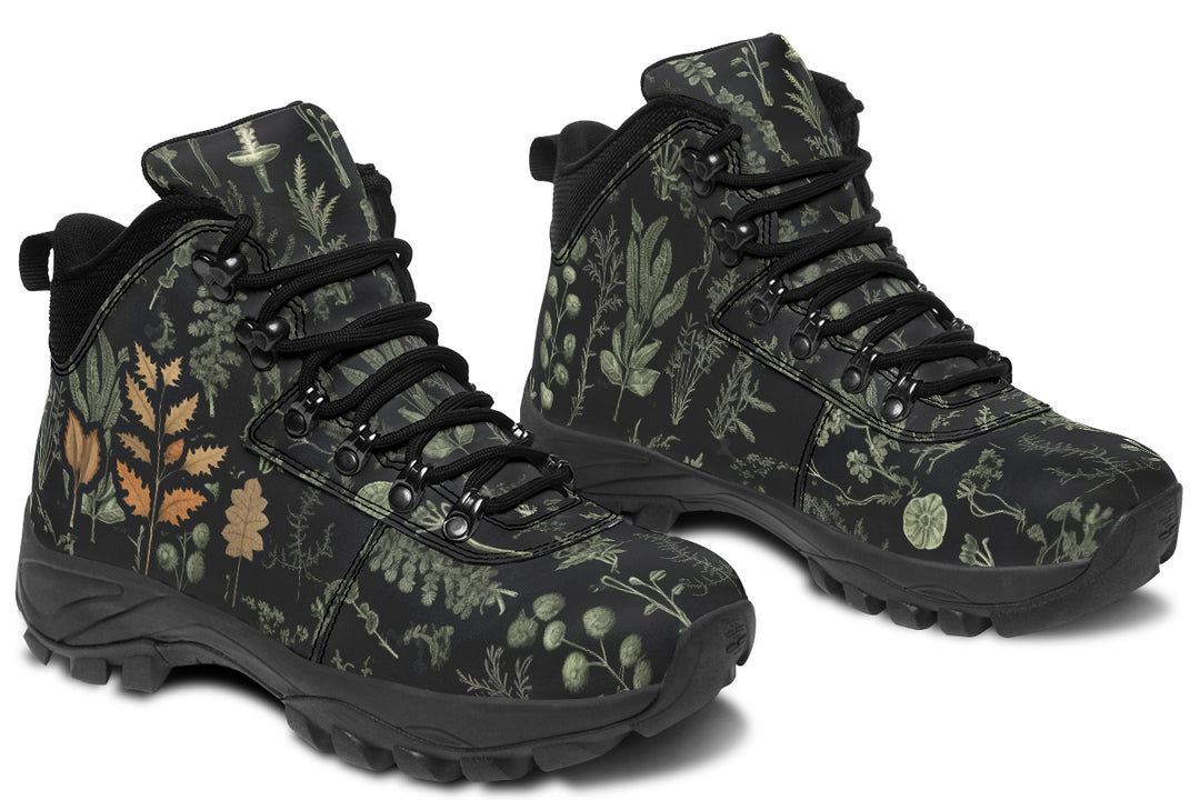 Autumn Memoir Outdoor Boots - Water Resistant Vegan Leather Trekking Shoes with Durable Soles