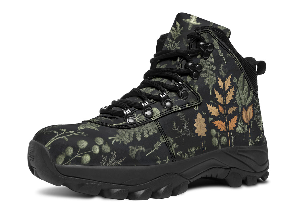 Autumn Memoir Outdoor Boots - Water Resistant Vegan Leather Trekking Shoes with Durable Soles